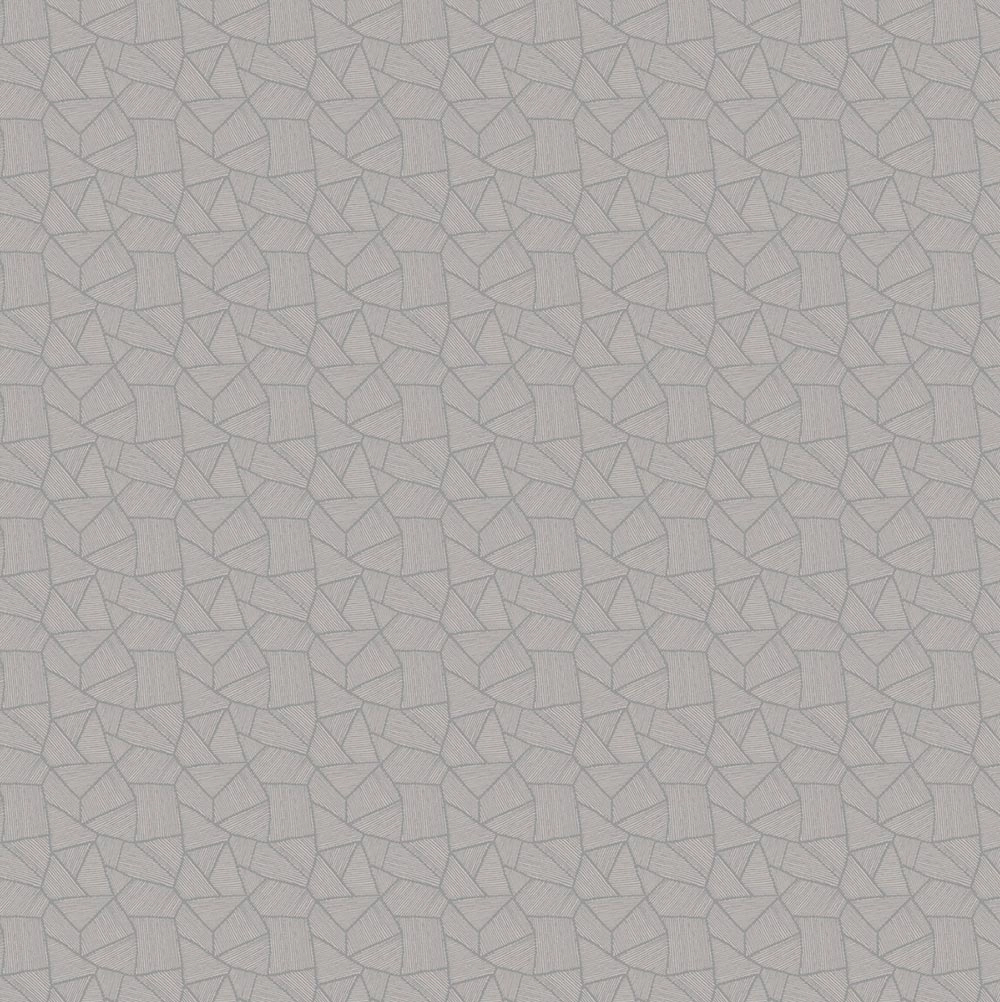 Dekor tapéta geomertikus mintás tapéta fényes titánium és csont színben
