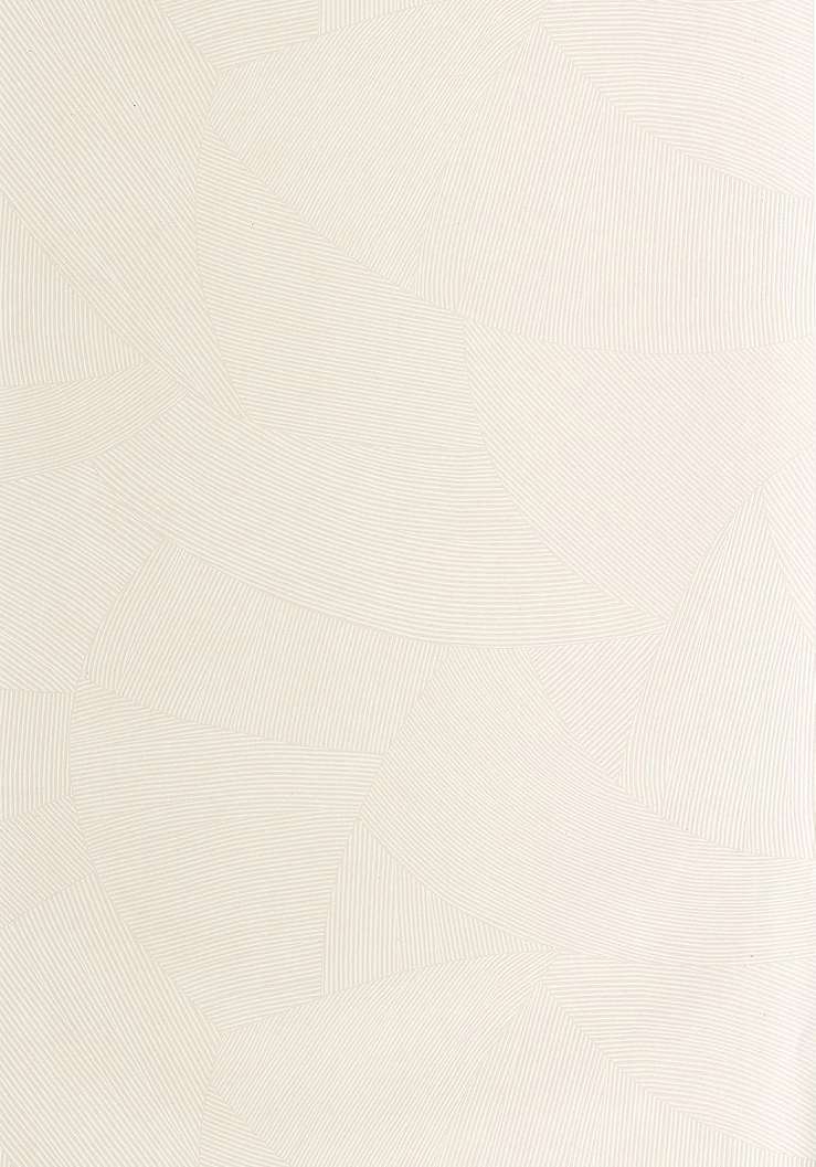 Dekor tapéta geometrikus íves mintával fehér és krém színben