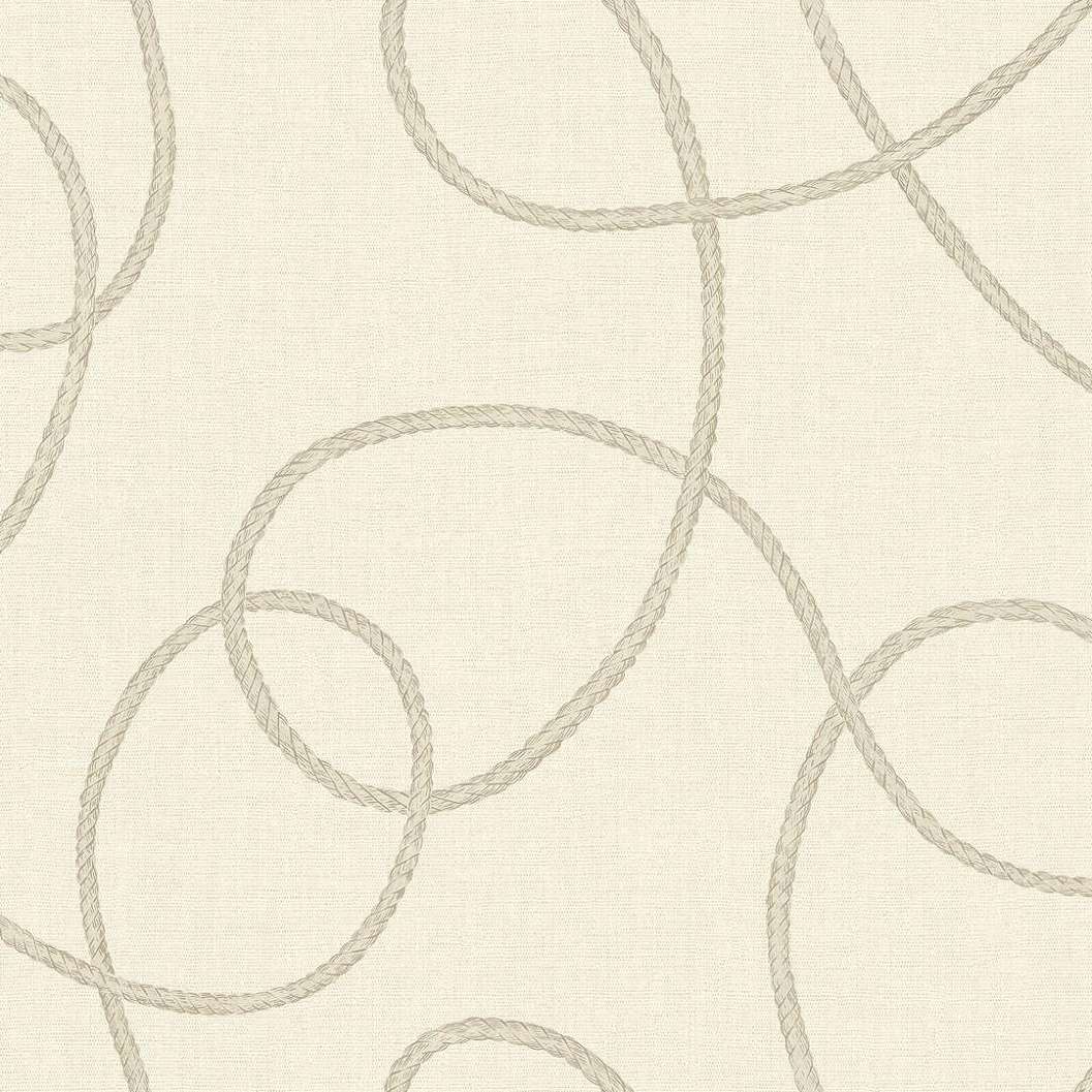 Dekor tapéta kanyargó kötél mintával homokkő színben