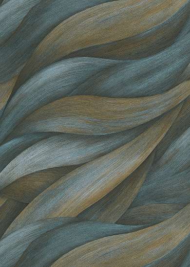 Dekor tapéta kék elegáns hullám mintával