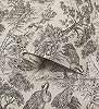 Dekor tapéta keleties madár és botanikus mintával