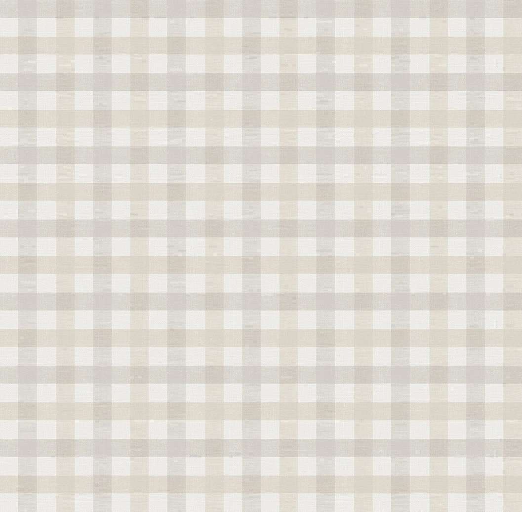 Dekor tapéta keresztbecsíkos mintával szürke-beige színben
