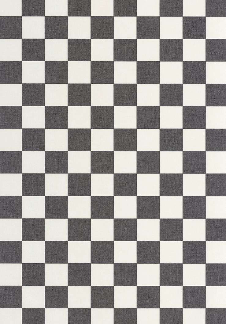 Dekor tapéta kockás mintával sötétszürke és fehér színben