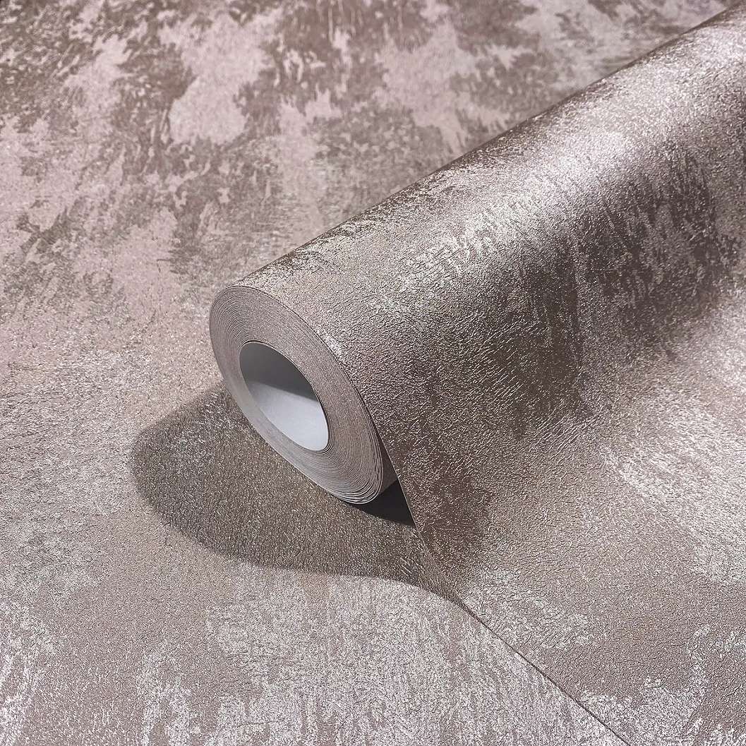 Dekor tapéta koptatott fémes rózsaarany tapéta