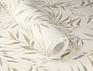 Dekor tapéta leveles mintával fényes arany és ezüst színben