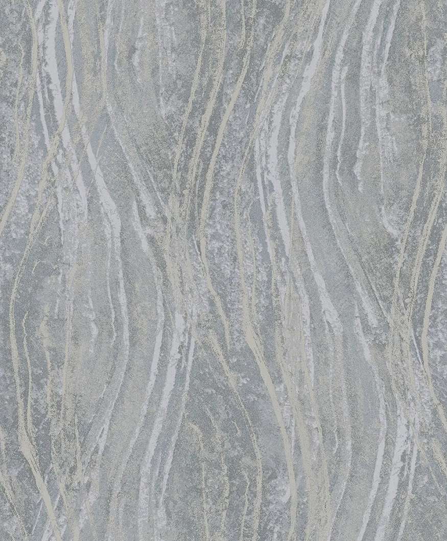 Dekor tapéta loft hullámos mintával szürke színben