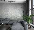 Dekor tapéta loft kőhatású mintával betonszürke színben