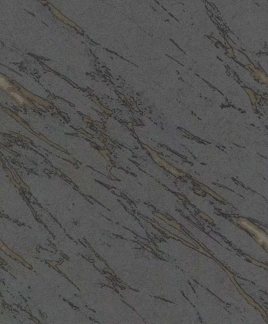 Dekor tapéta márvány mintával sötétszürke és metálos arany színben