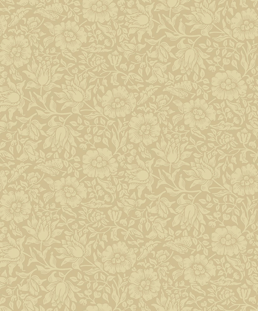 Dekor tapéta pasztellsárga vintage virág mintával