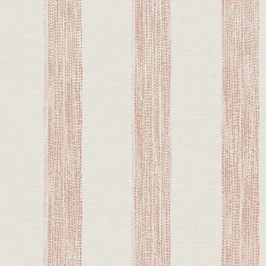Dekor tapéta pöttyözött csíkos mintával korall színben