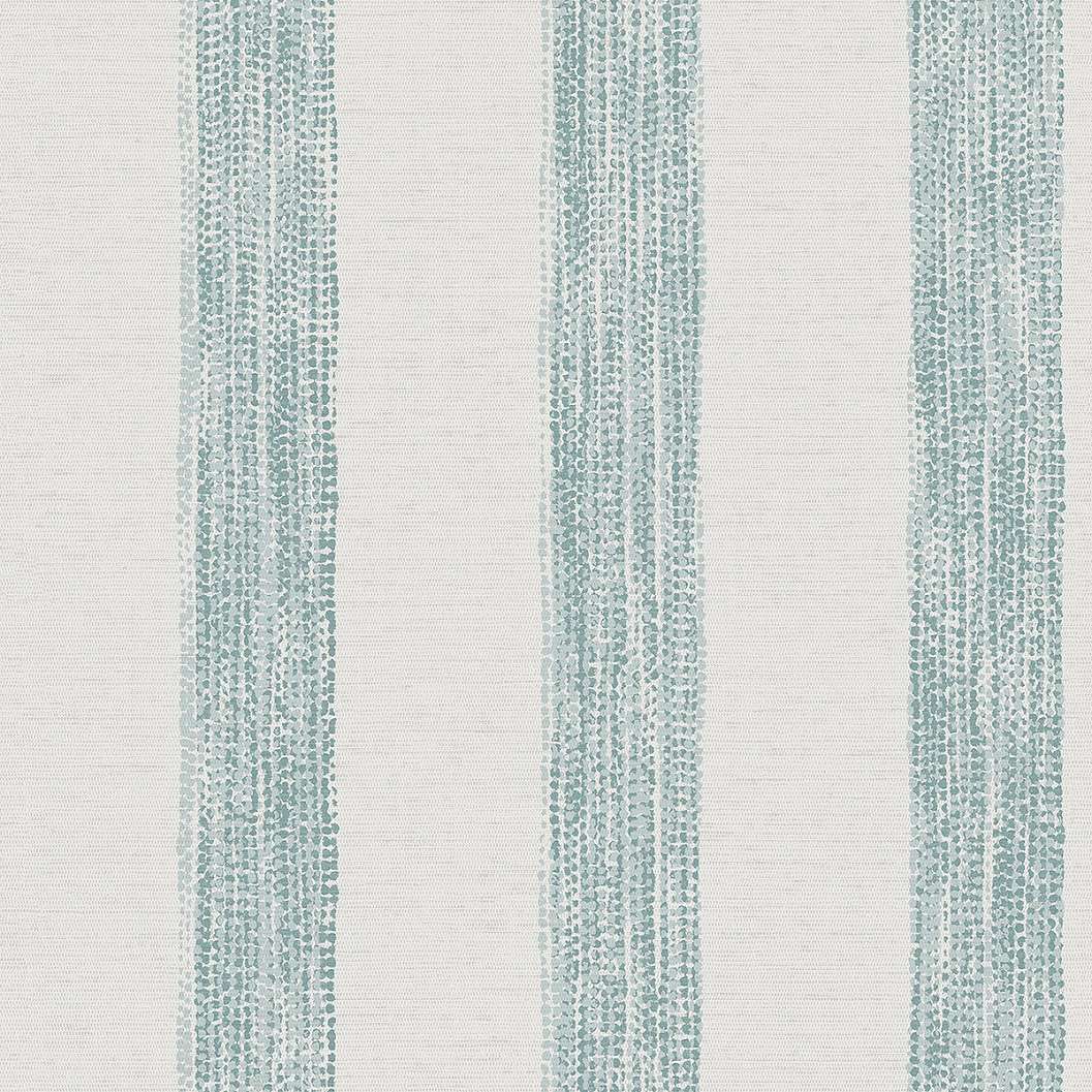 Dekor tapéta pöttyözött csíkos mintával türkiz színben