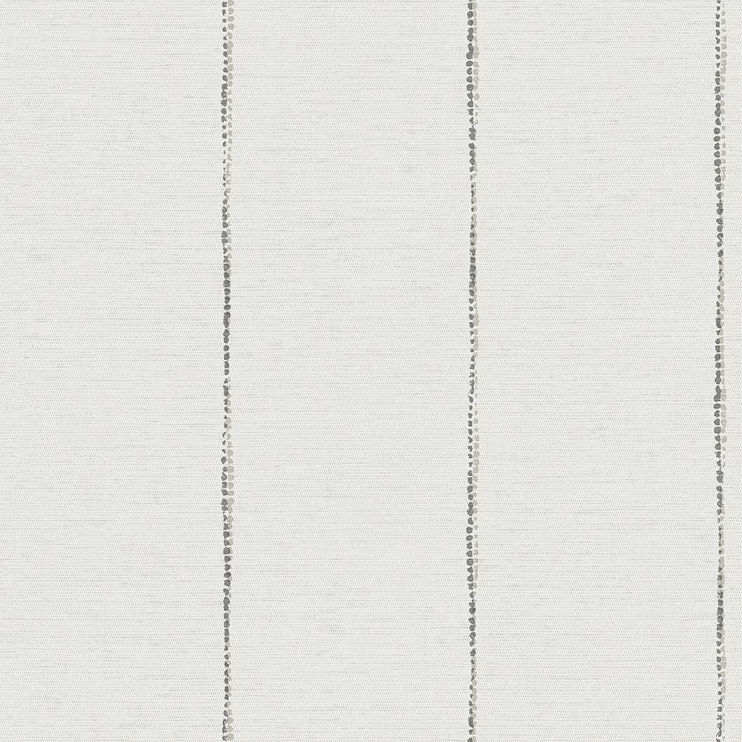 Dekor tapéta pöttyözött keskeny csíkos mintával antracit színben