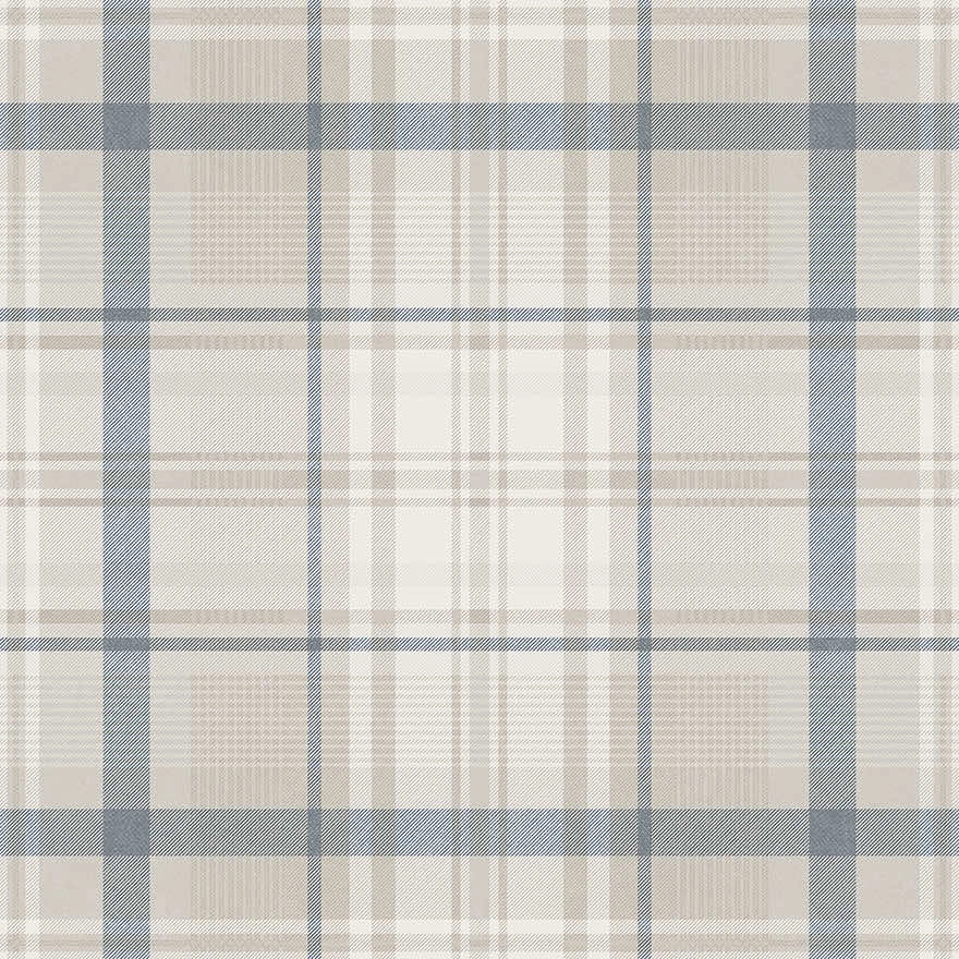 Dekor tapéta skótkockás mintás matrózkék színben