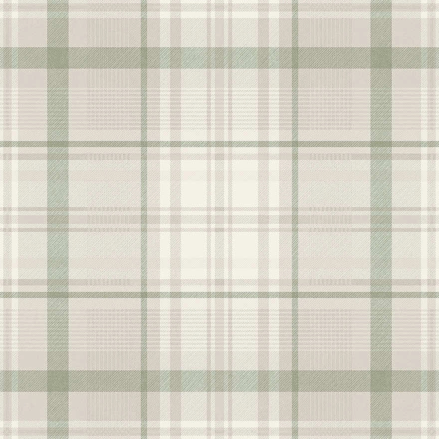 Dekor tapéta skótkockás mintás zsályazöld színben