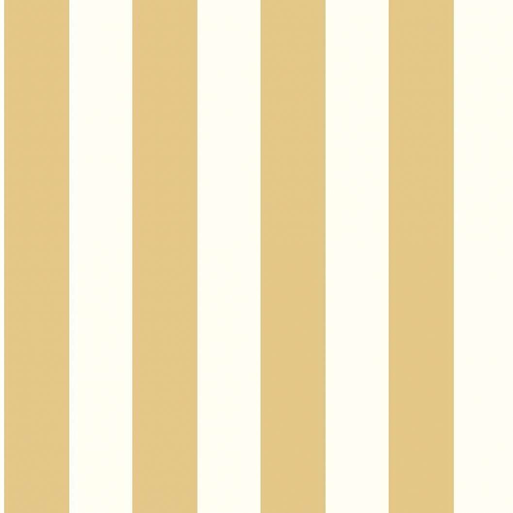 Dekor tapéta széles csíkos mintával napsárga és fehér színben