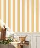 Dekor tapéta széles csíkos mintával napsárga és fehér színben