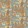 Dekor tapéta színes textilhatású geometrikus mintával hímzett struktúrával