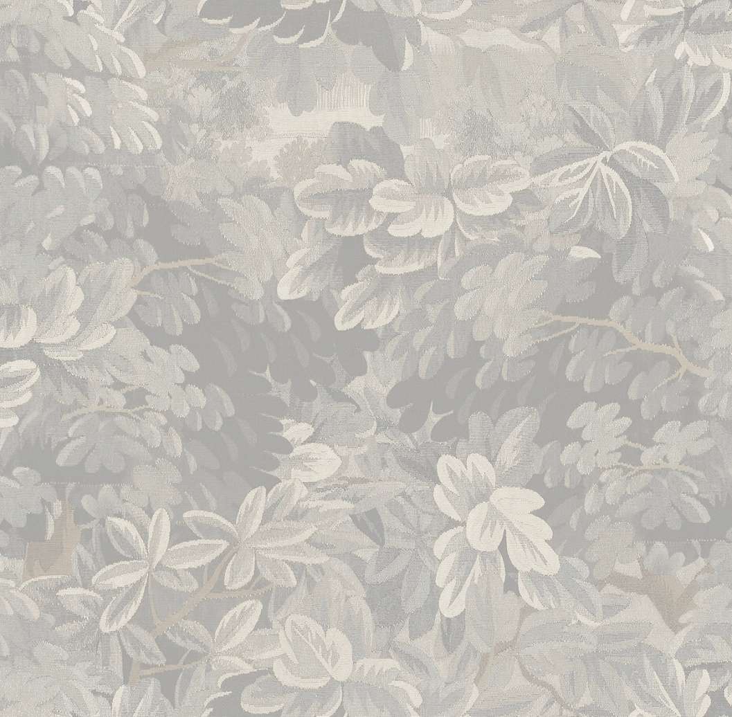 Dekor tapéta szőtt hatású levél mintával beige színben