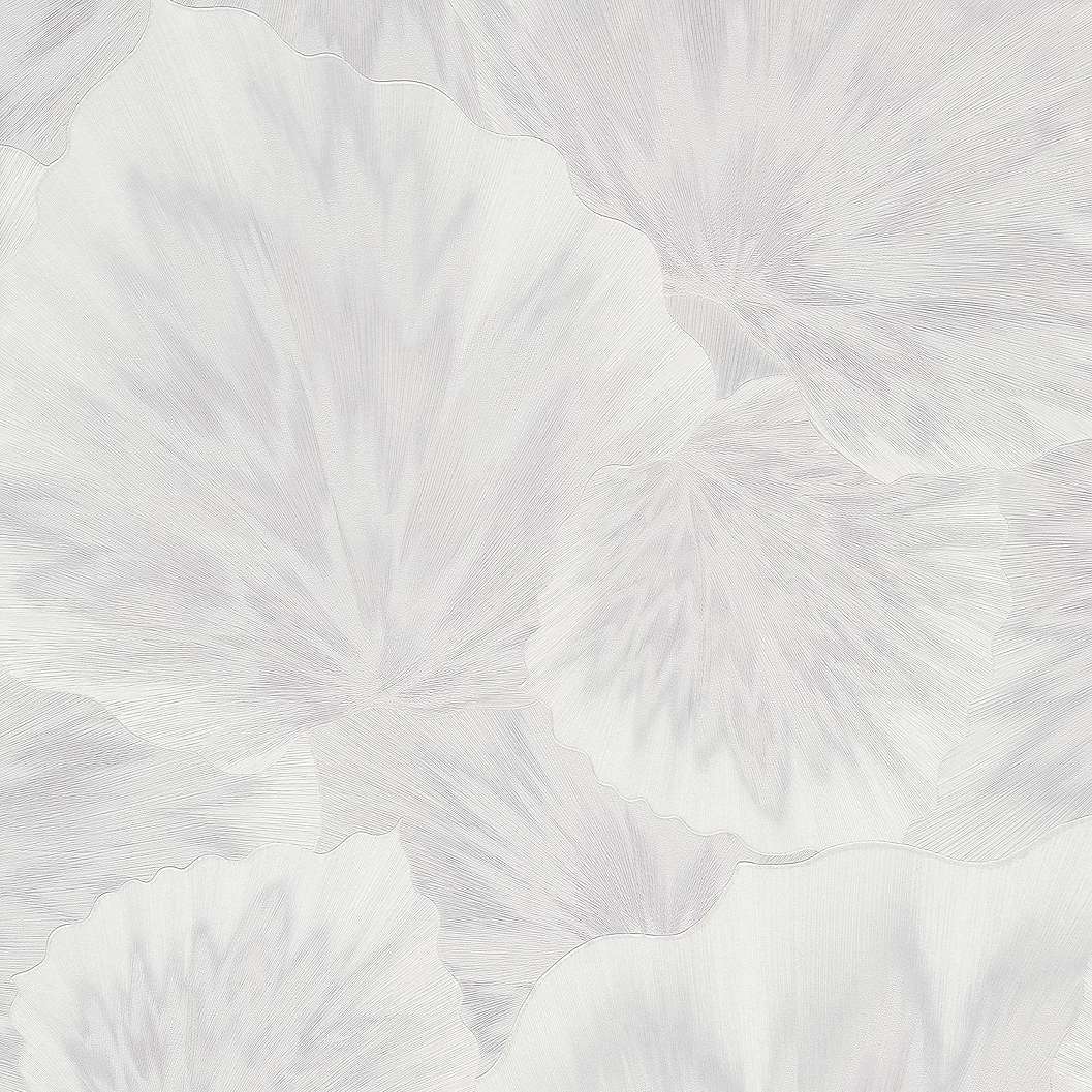 Dekor tapéta szürke anyagában mintás levél mintával