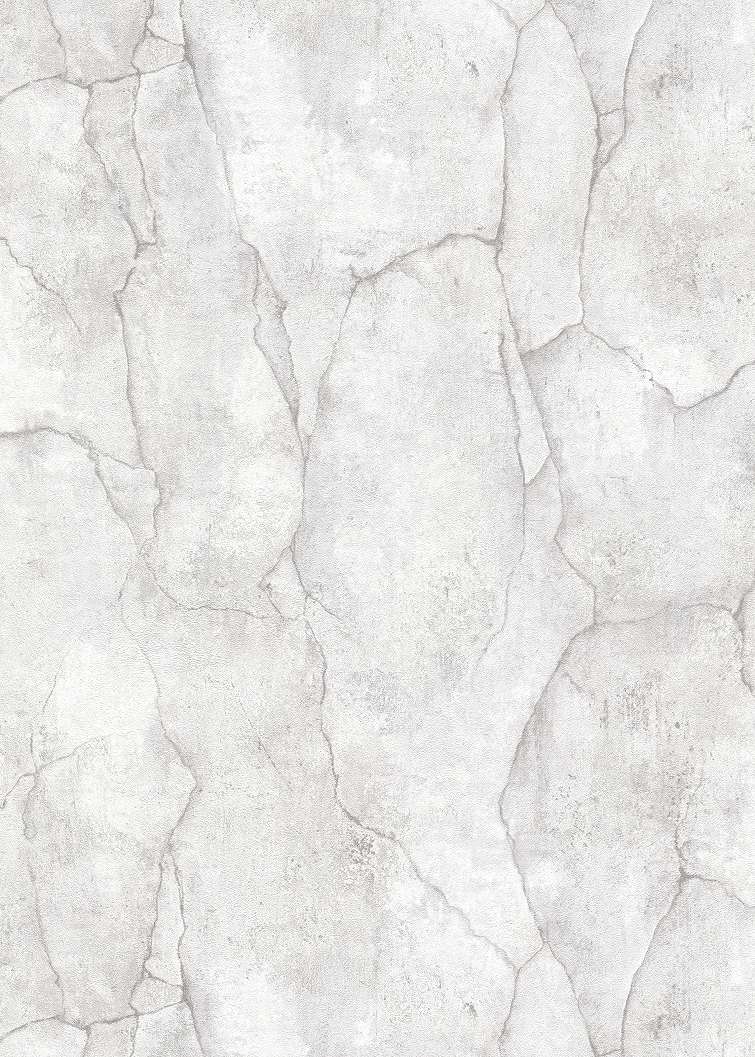 Dekor tapéta szürke természetes repedezett kőfal mintával