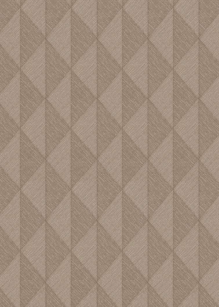 Dekor tapéta taupe színű geometrikus mintával