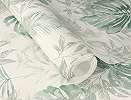 Dekor tapéta trópusi leveles mintával zöld színben