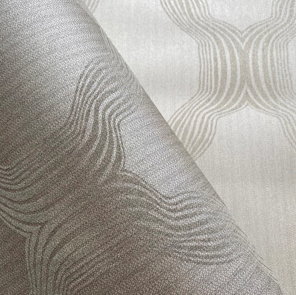 Dekor tapéta üveggyöngyös geometriai mintás tapéta tóp színben