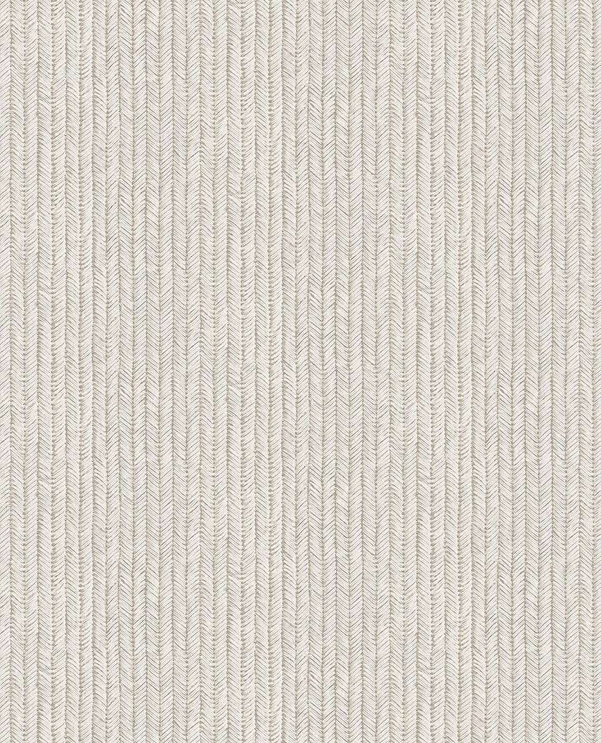 Dekor tapéta világos szürke és fehér színű halszálka csíkos mintával