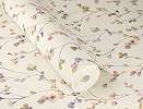 Dekor tapéta vintage vidám virágos mintával textiles alapon