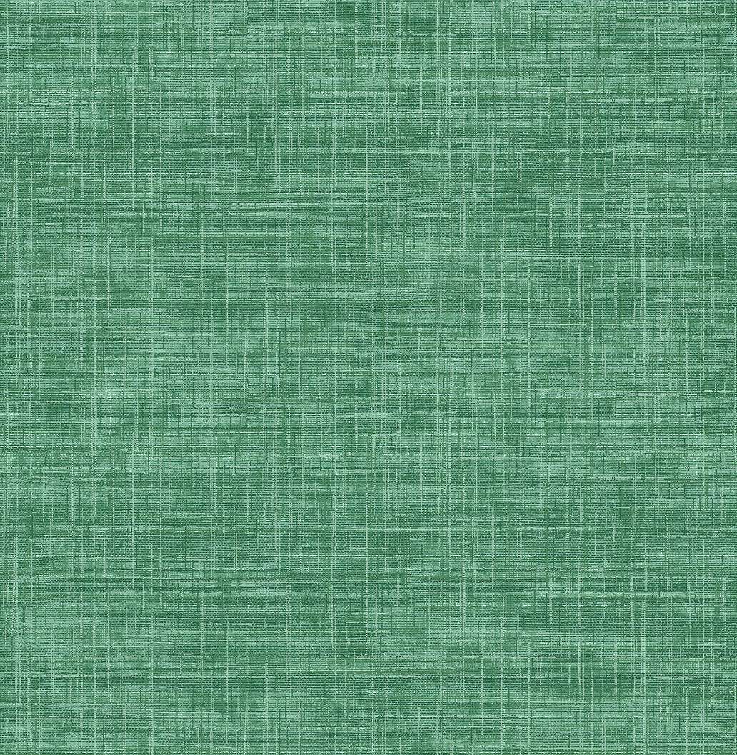 Dekor tapéta zöld színű szőtt hatású mintával