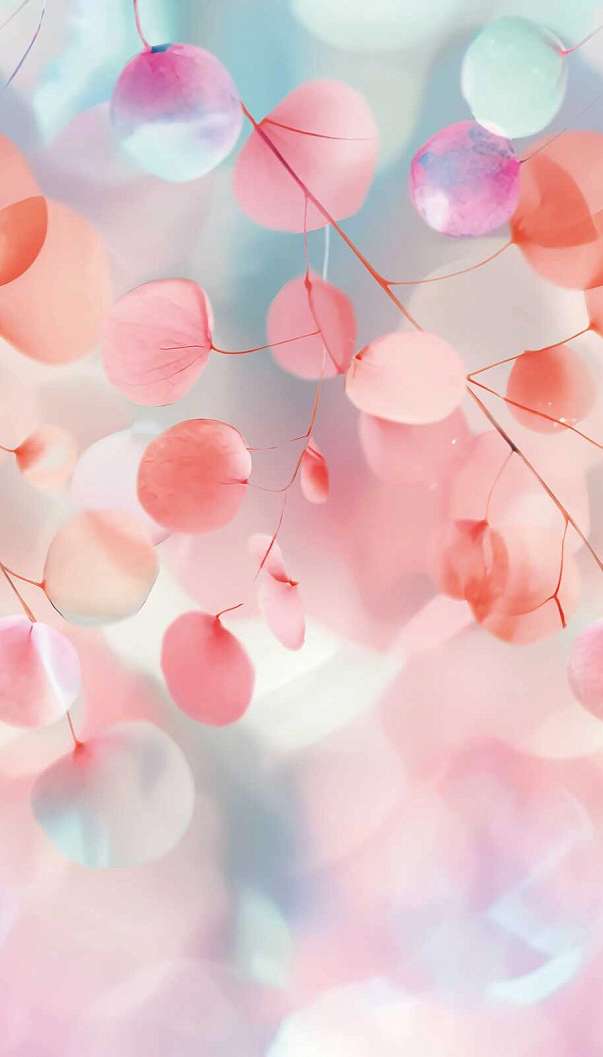 Design fotótapéta faág mintával rózsaszín színben