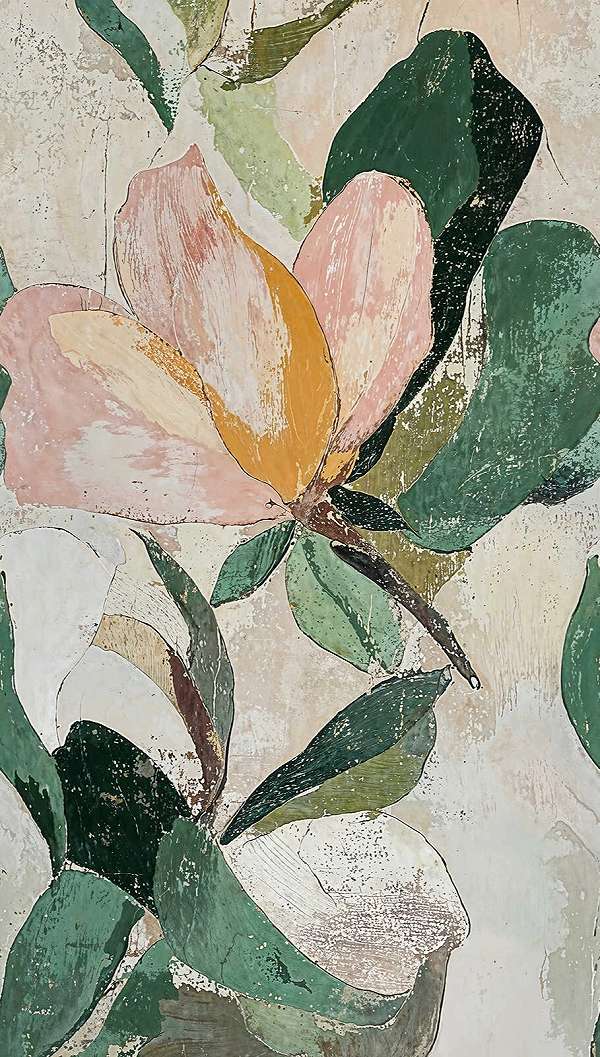 Design fotótapéta koptatotthatású nagy virág mintával