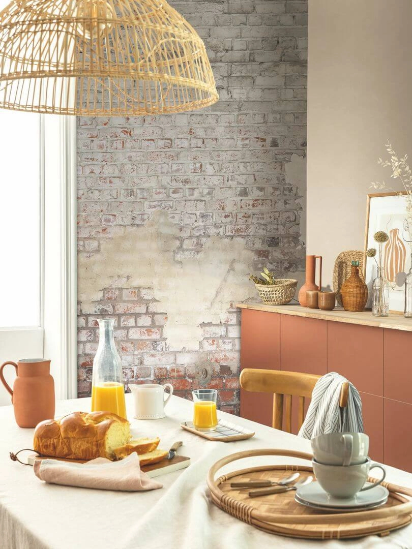 Design fotótapéta rusztikus téglafal mintával loft stílushoz M