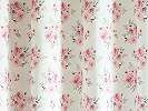 Rózsaszín rózsa mintás sötétítő függöny textil