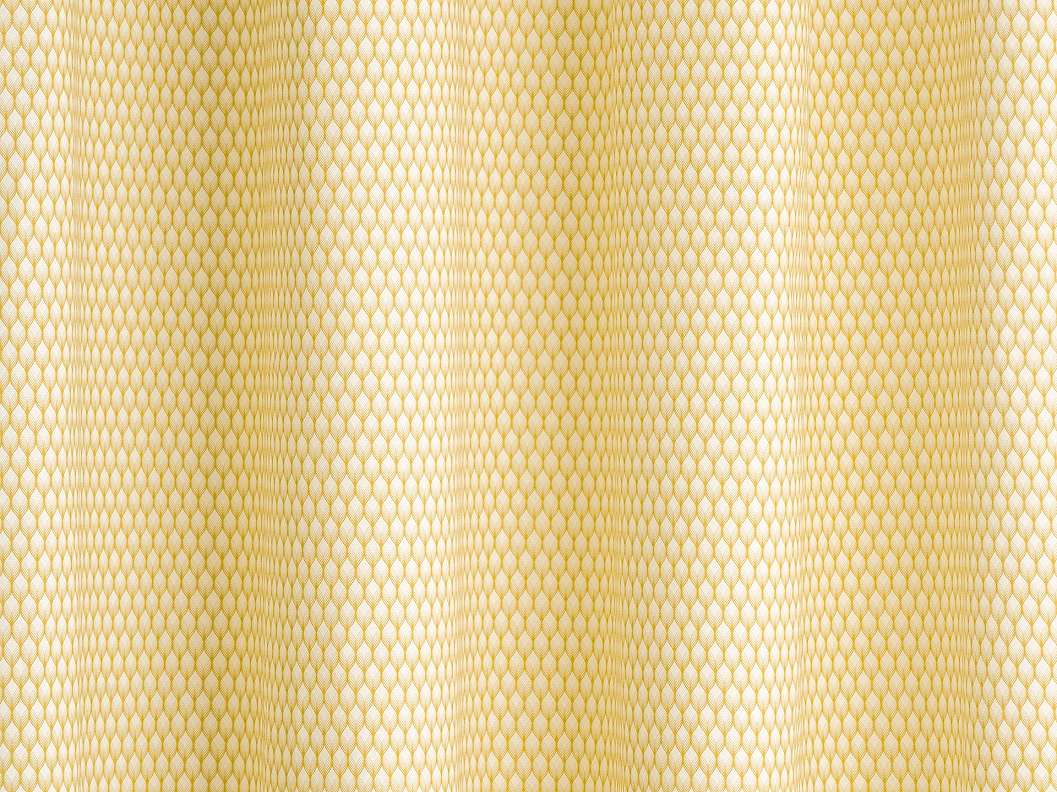 Design sötétítő függöny textil fűzött sárga geometria mintával
