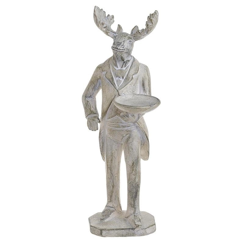 Design szobai szarvas komornyik szobor