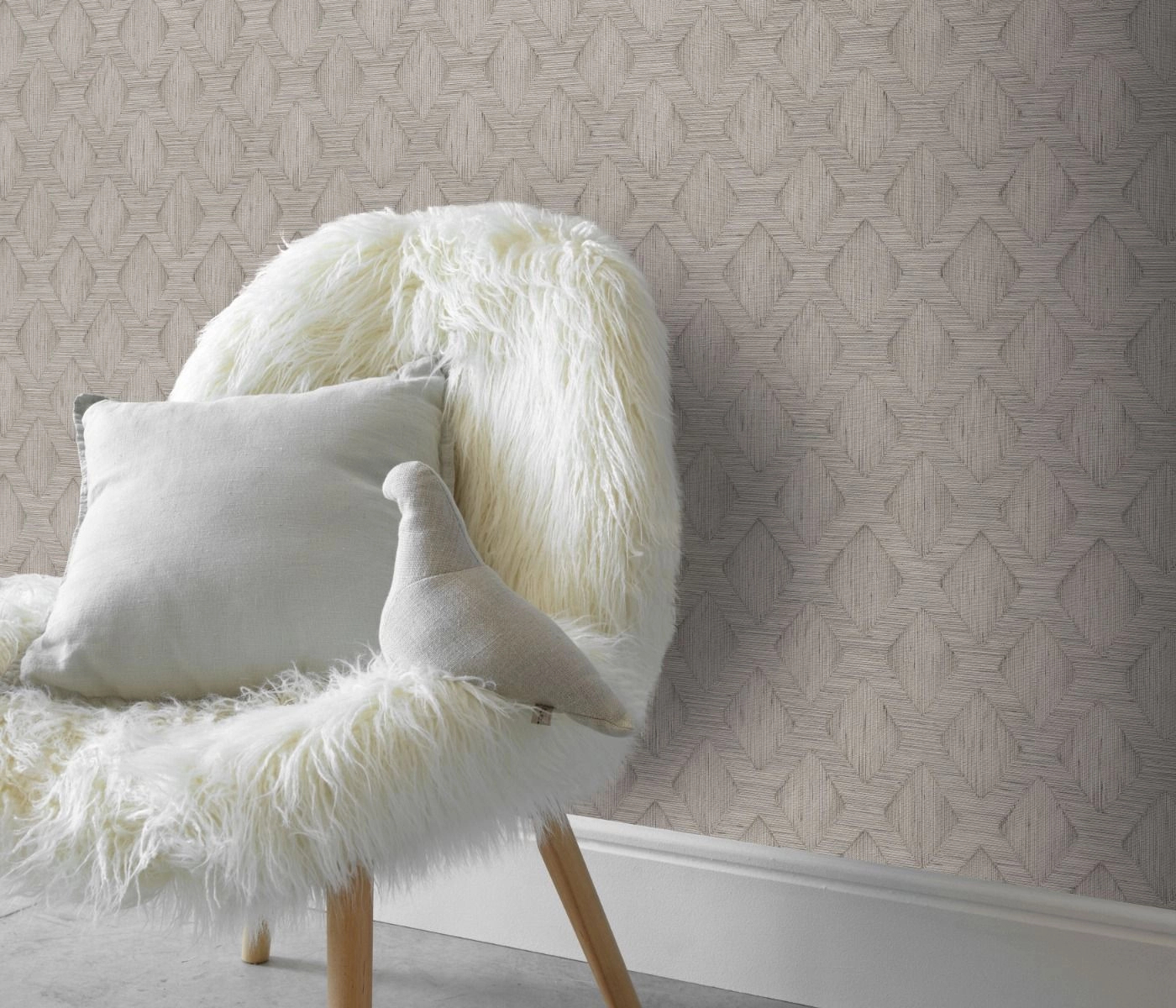 Design tapéat szürke geometrikus mintával vinyl