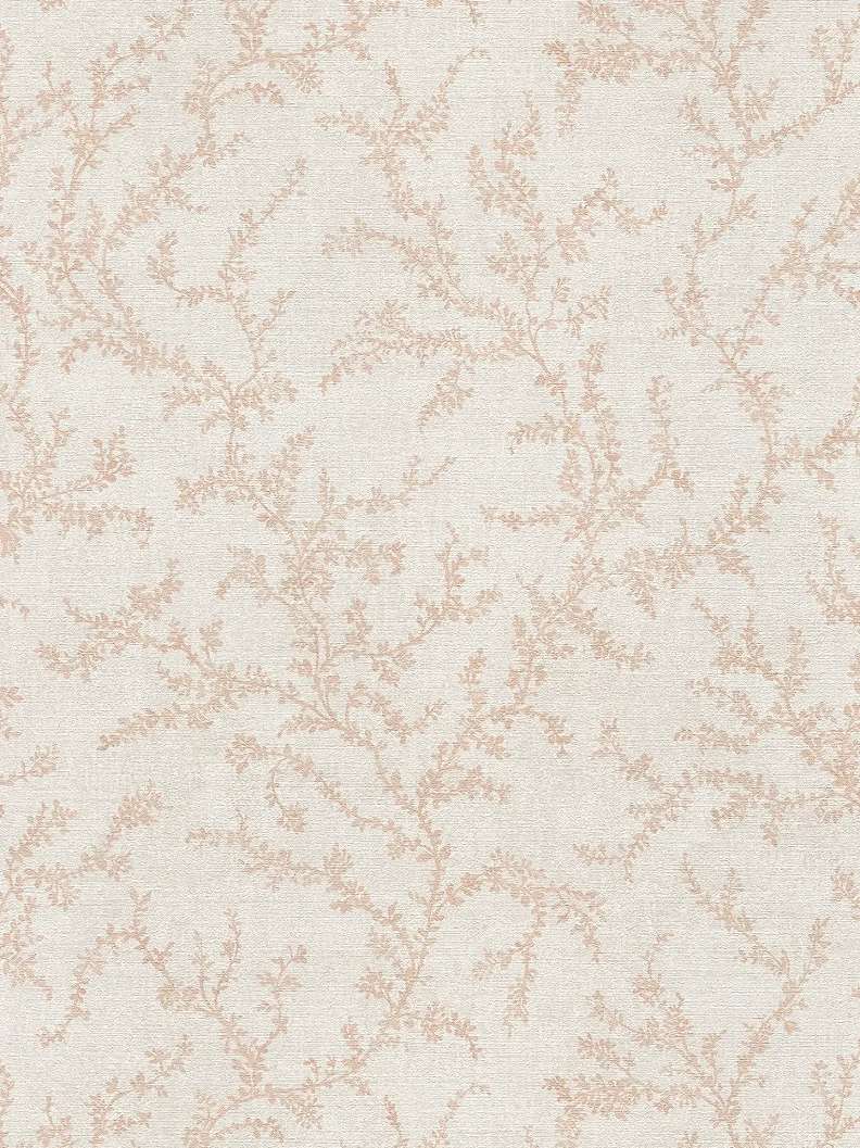 Design tapéta beige apróleveles inda mintával