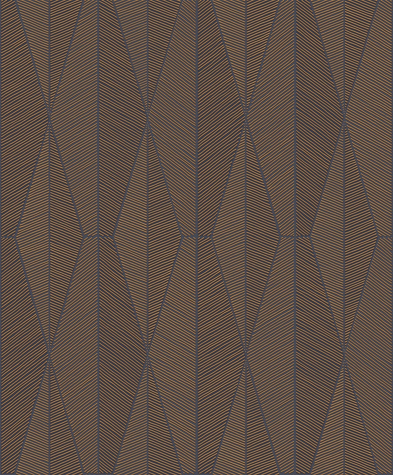 Design tapéta bronz modern geometriai mintával