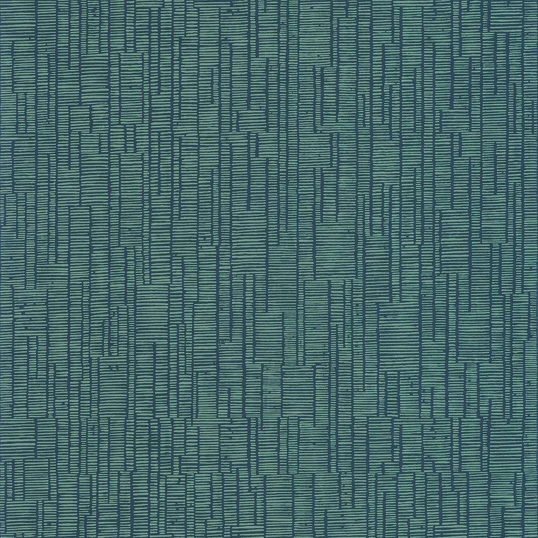 Design tapéta csíkos mintával fenyőzöld színben