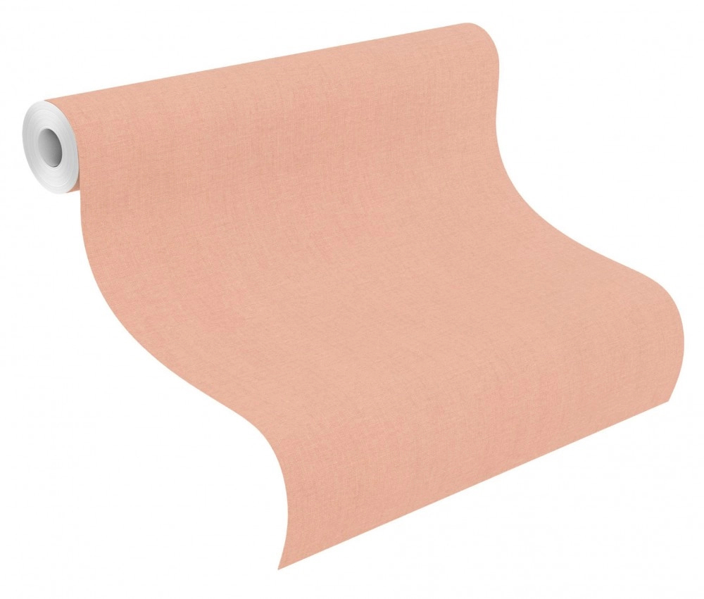 Design tapéta egyszínű rózsaszínes barackos színben