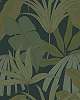 Design tapéta elegáns trópusi levél mintával zöld színben 68,6 cm széles
