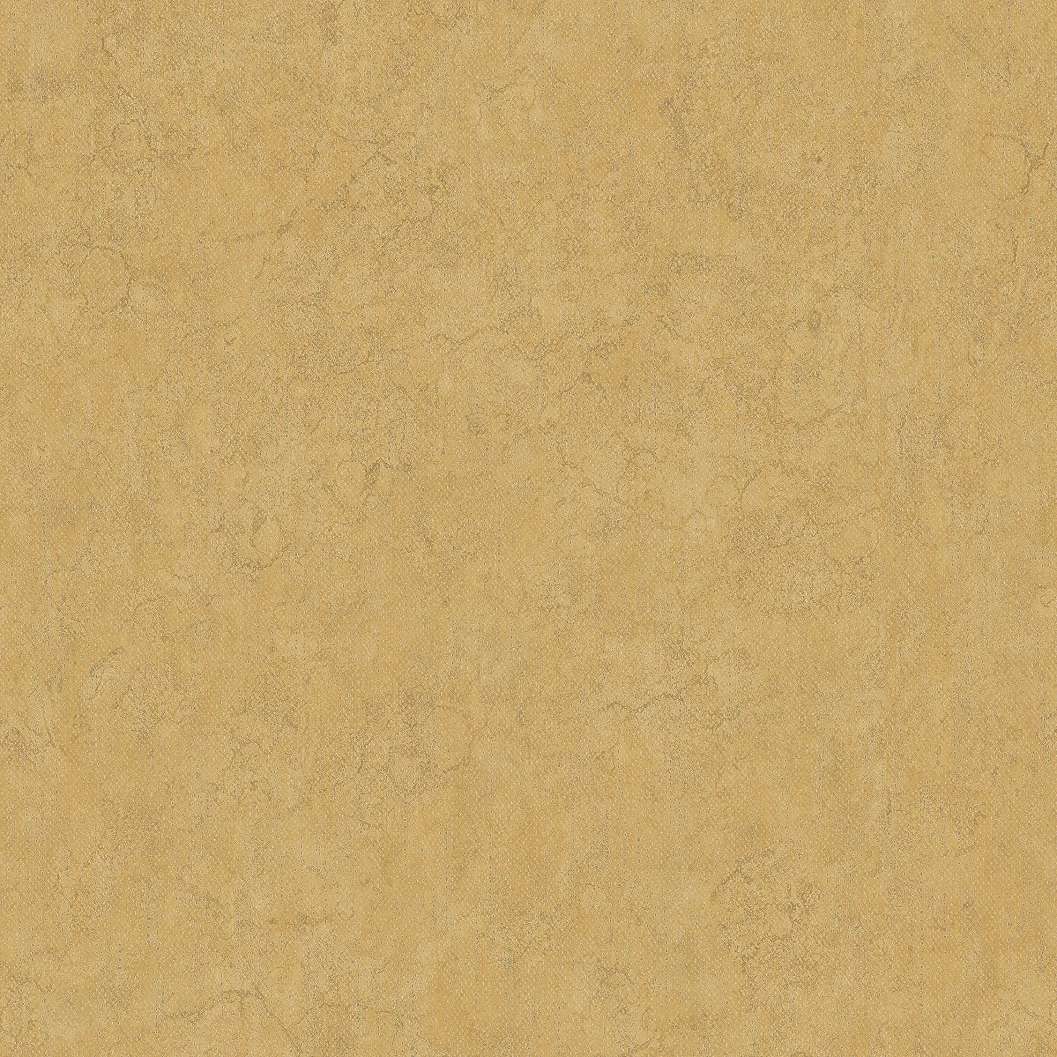 Design tapéta ezüstszórt textilhatású mintával mustársárga színben