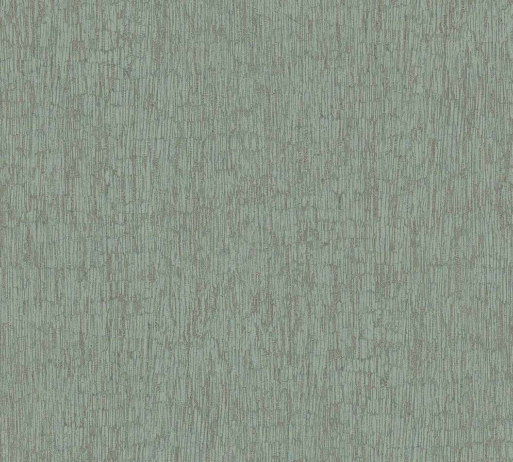 Design tapéta fakéreghatású mintával világoszöld és ezüst színben