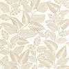 Design tapéta falevél ágakkal mintával beige színben