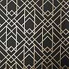 Design tapéta fekete arany geometriai mintával