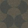 Design tapéta fekete szürke keleties geometriai mintával mosható felülettel