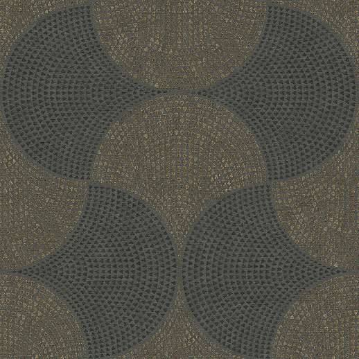 Design tapéta fekete szürke keleties geometriai mintával mosható felülettel