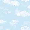 Design tapéta felhő mintával pasztel kék színben