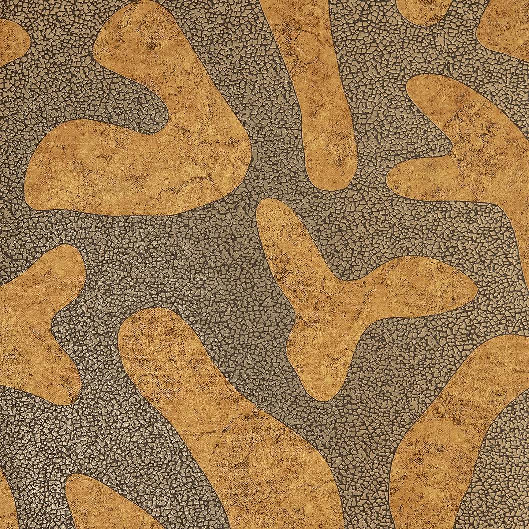 Design tapéta geometriai absztrakt mintával arany színben